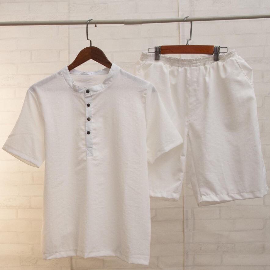 [MÃ ADAM88 GIẢM 10k đơn 200k] Bộ Quần Áo Đũi Nam Vải Dày Dặn, Co Giãn, Thoáng Mát, Trẻ Trung, Thoải Mái - Adam Store | BigBuy360 - bigbuy360.vn