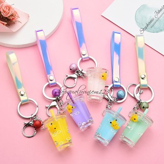 Móc Khóa Ly Trà Sữa Pikachu Nhiều Màu Siêu Xinh