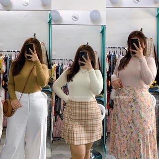 Áo len xoài cổ cao 3cm bigsize