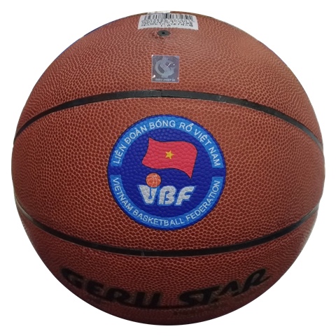 Quả bóng rổ dán Geru star Size 7 Champion - Dungcusport tặng lưới + kim bơm