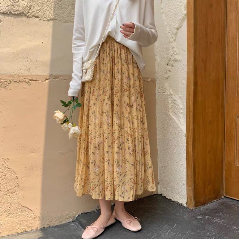 {Có sẵn} Chân váy hoa nhí Vintage màu mới kèm hình thật ở cuối | BigBuy360 - bigbuy360.vn