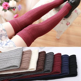 Đôi tất dài qua gối thời trang mùa đông cho nữ