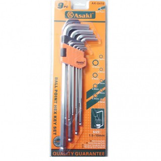 --bộ lục giác bi asaki ak-0410