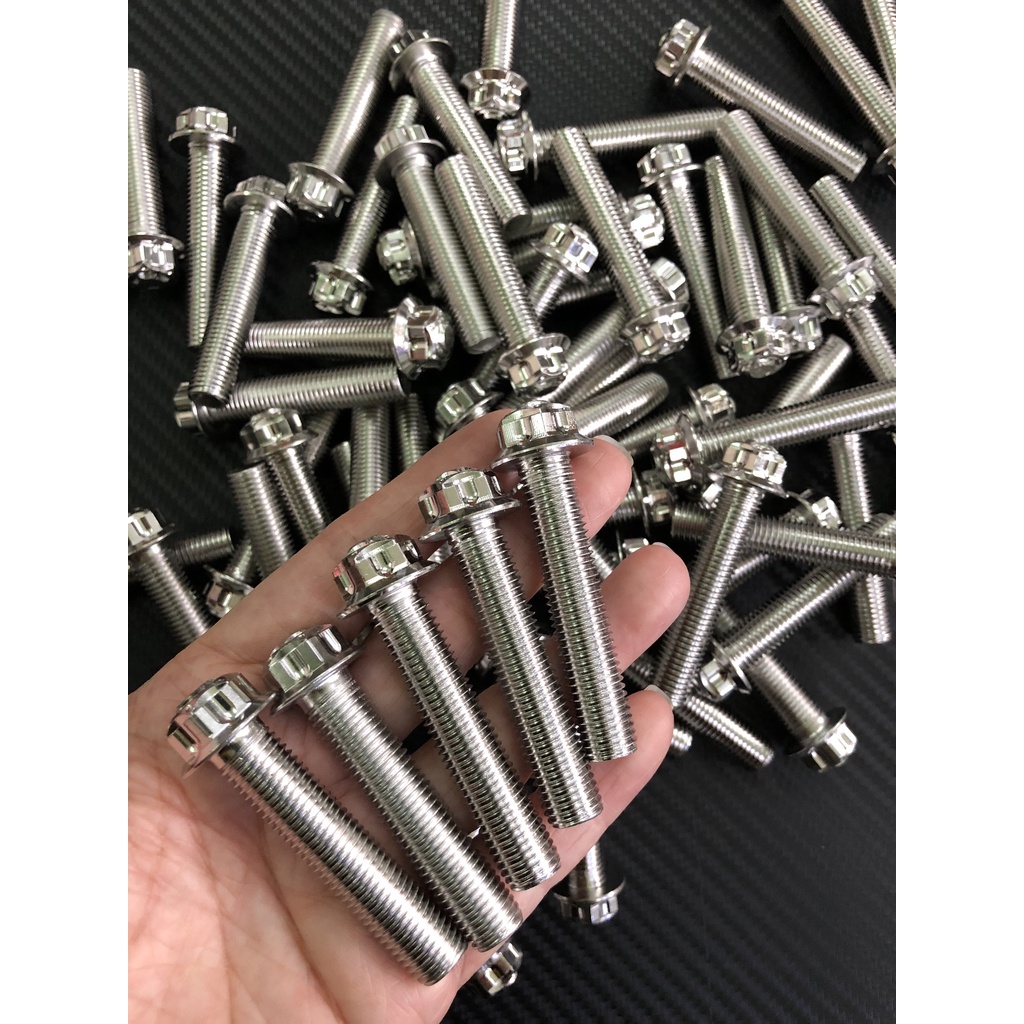 [HÌNH THẬT] Ốc 10li M3 Inox 304 đủ size, 10li23-10li30-10li40-10li50-10li60