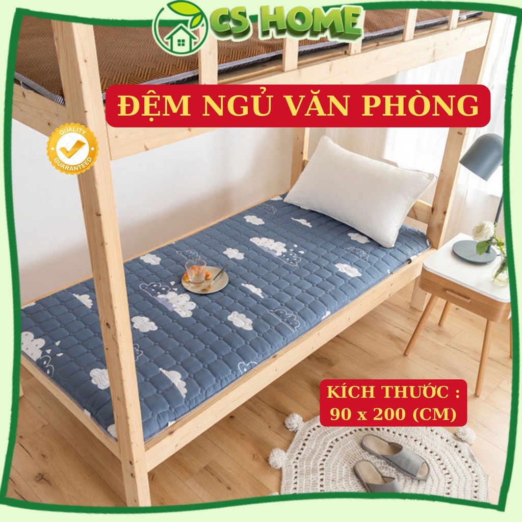 Đệm ngủ văn phòng chiếu ngủ du lịch tấm trải giường thảm trải đệm siêu mỏng thoáng mát gấp gọn cho một người CSHome