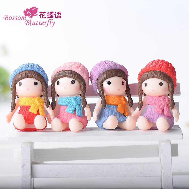 Bộ 2 búp bê tóc bím xinh xắn Minidoll