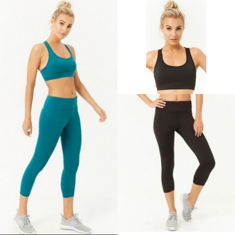 Set áo bra + quần legging lưng cao tập gym yoga F21