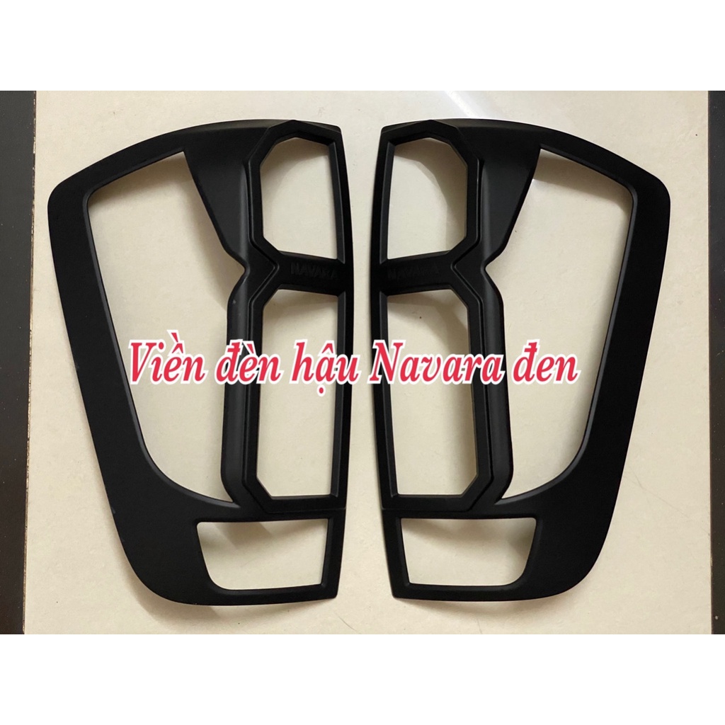 Ốp Viền Đèn Nhựa Đen Xe Nissan Navara NP300 đời 2016 đến 2020