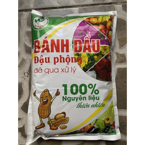 Bánh Dầu Đậu Phộng Đã Qua Xử Lý Dùng Ủ Và Bón Hoa Cây Kiểng, Rau gói 1kg