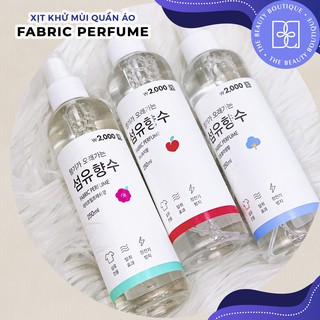 Xịt thơm quần áo Fabric Perfume Hàn Quốc/ Xịt khử mùi quần áo