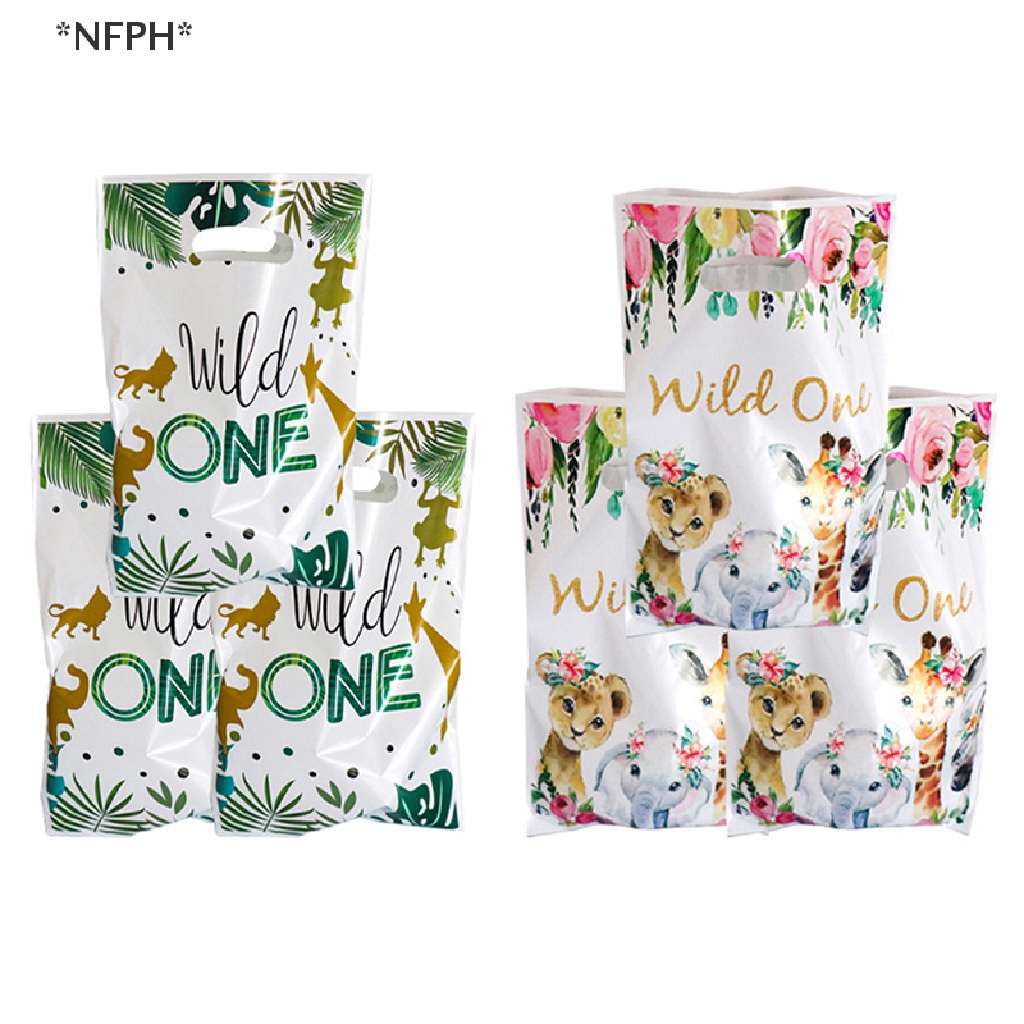 [NFPH] 10 Túi Đựng Kẹo Quà Tặng Hình Động Vật Rừng Cây Hoang Dã Một Sinh Nhật Cho Bé [Hot]
