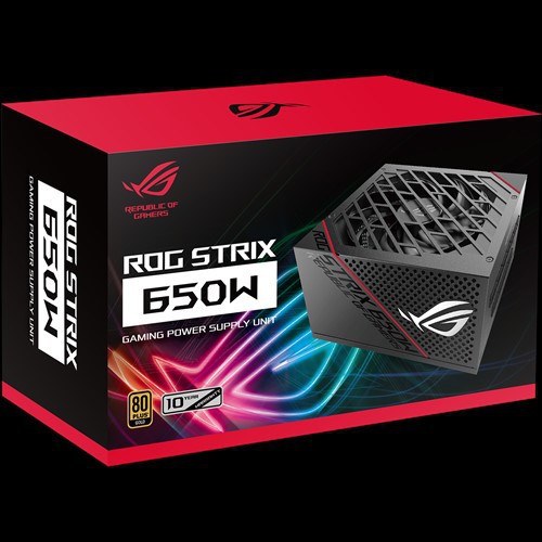 Nguồn Asus ROG Strix 650W Gold - 650W 80 Plus Gold Full Modular - Bảo hành chính hãng 10 Năm