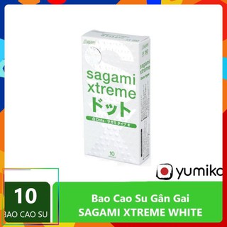Bao Cao Su Sagami Extreme White Gân Gai Chính Hãng Xuất Xứ Nhật Bản Hộp 10c BCS Hot