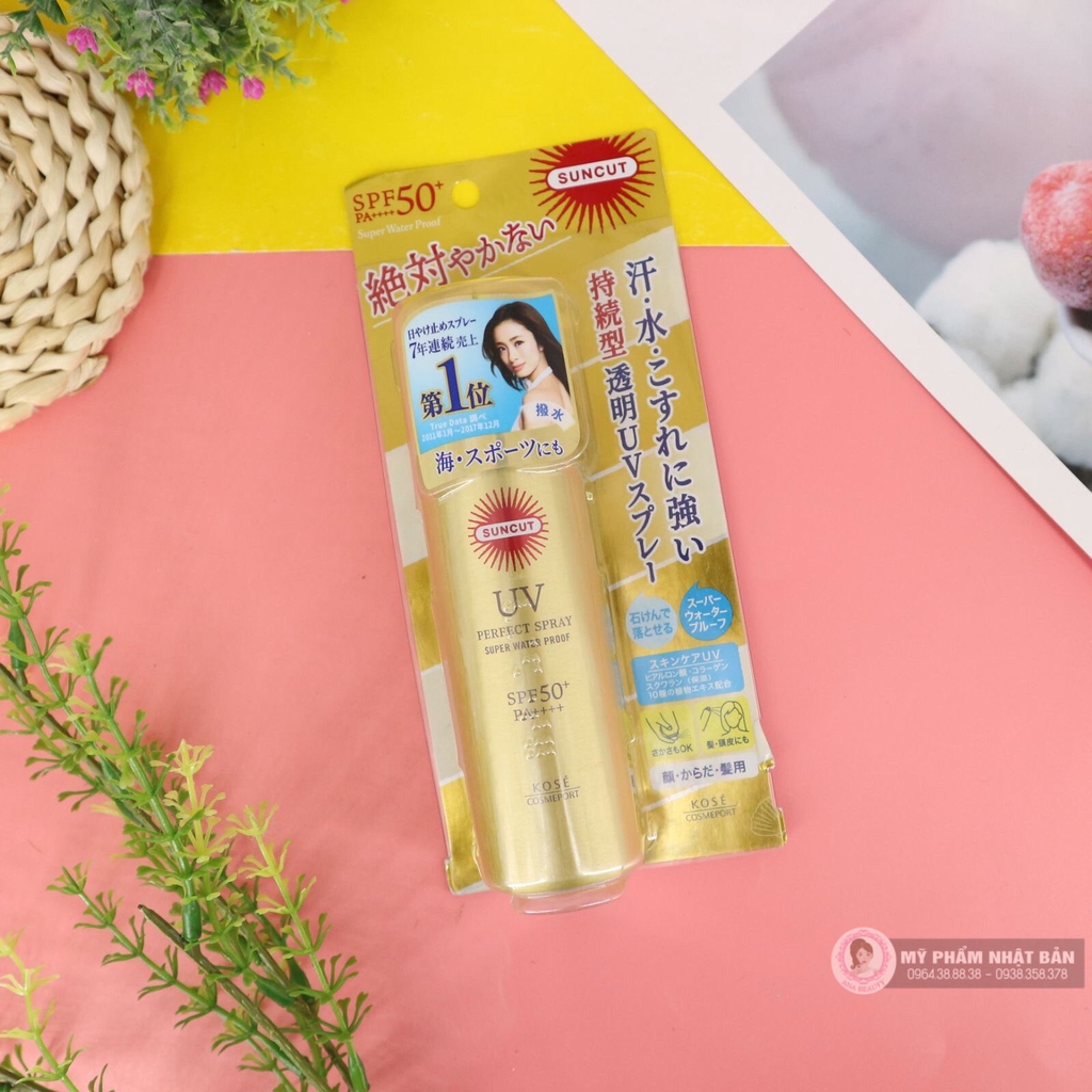 XỊT CHỐNG NẮNG KOSE SUNCUT SPF 50+/PA++++