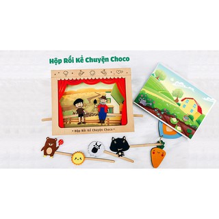 Hộp rối kể chuyện bằng gỗ