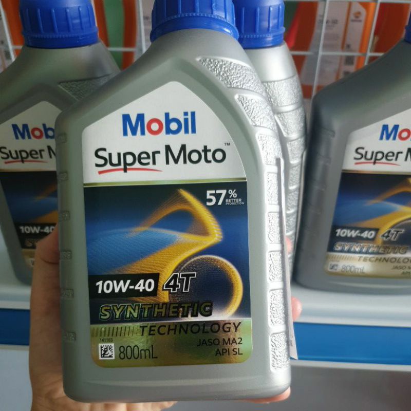 Nhớt Mobil Super Moto 10w40 0.8 lít