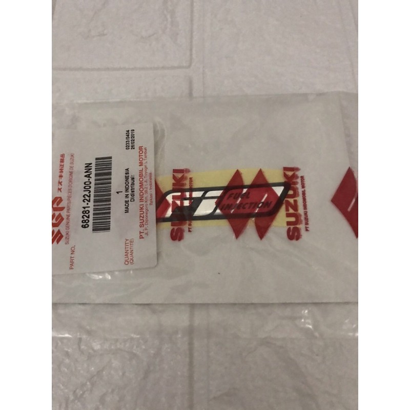 Tem chữ Fi dán đầu xe Satria fi và Raider fi