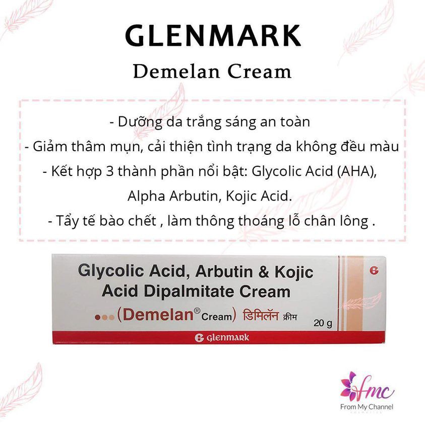 Kem dưỡng mờ thâm sạm Demelan Cream 20g