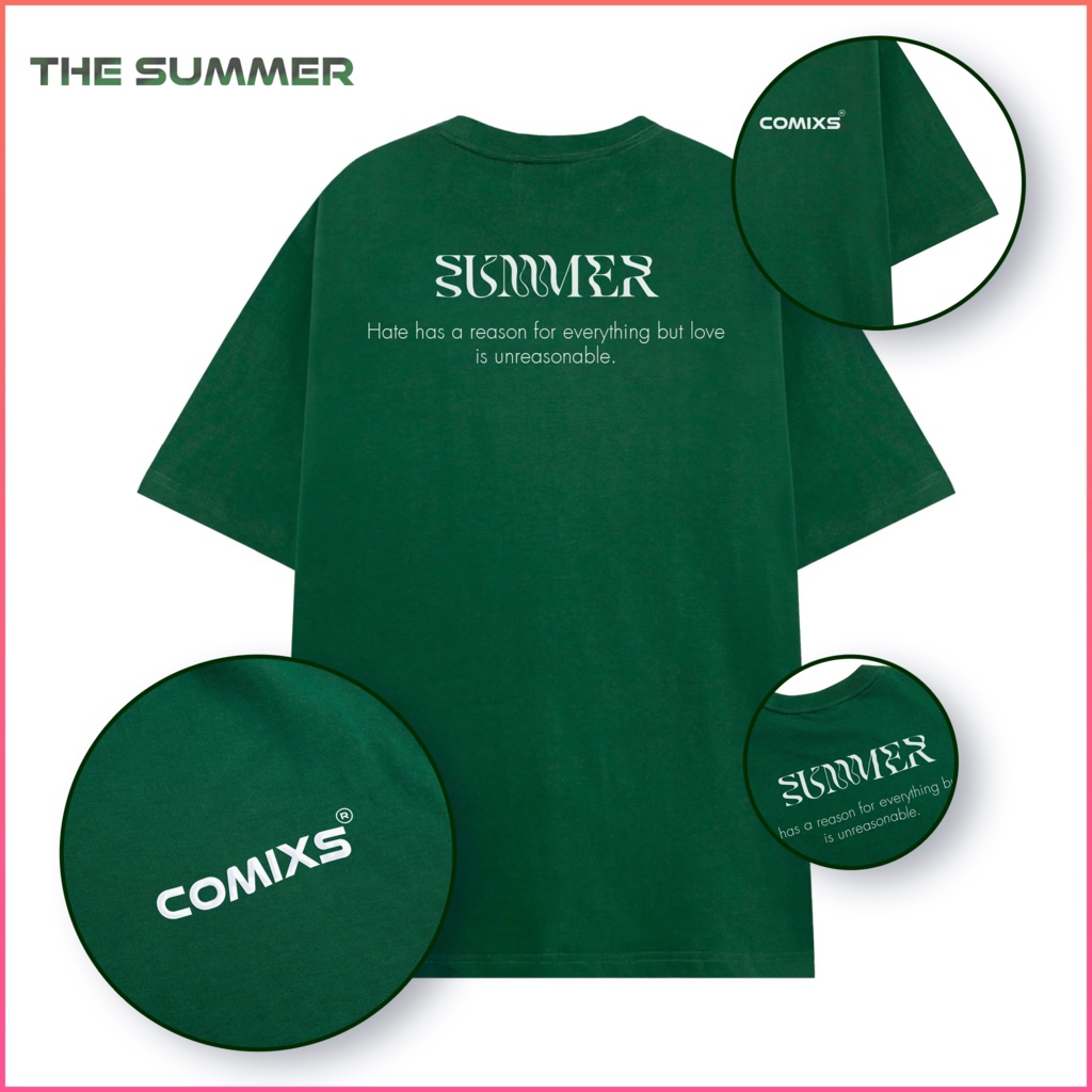 Áo thun nam nữ Green xanh rêu T-Shirt Basic