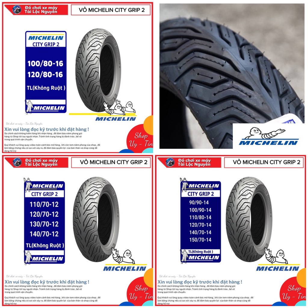 VỎ MICHELIN GAI CITY GRIP 2 16 INCHS CHO HONDA SH