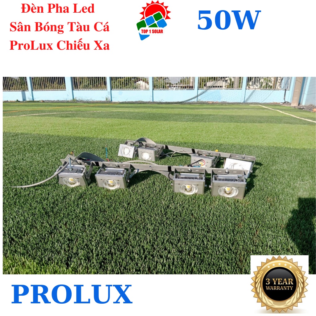Đèn Pha Led 50W PROLUX Sân Bóng, Sân Tennis Sportlight 1 Mắt, Đèn Tàu Cá Đi Biển Chiếu Xa