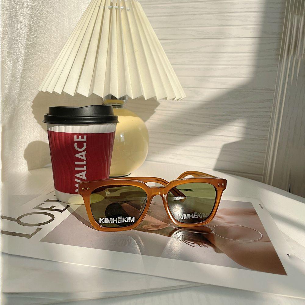 Kính Mát Gọng Nhựa PC Lớn Chống Tia UV Phong Cách Đường Phố Hàn Quốc