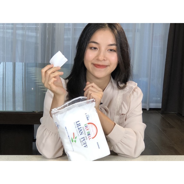 Bông Tẩy Trang Suzuran Lily Bell Lilian Puff 222 Miếng | BigBuy360 - bigbuy360.vn