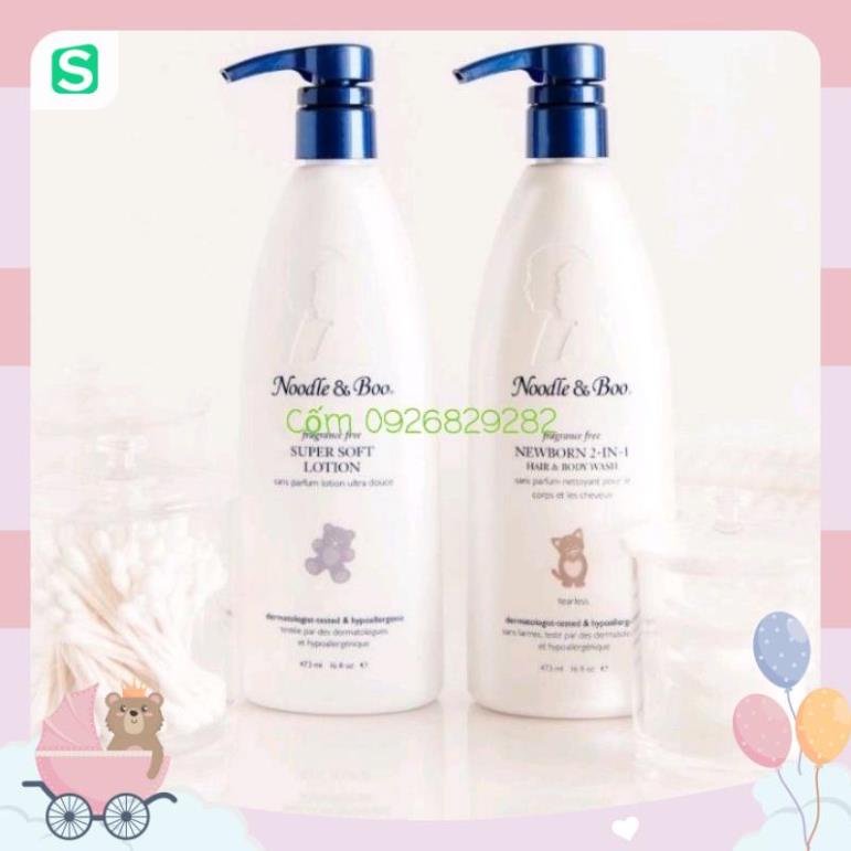 Sữa tắm gội / Dưỡng thể / Xịt quần áo cao cấp Noodle and Boo Mỹ dành cho bé từ sơ sinh Chính Hãng