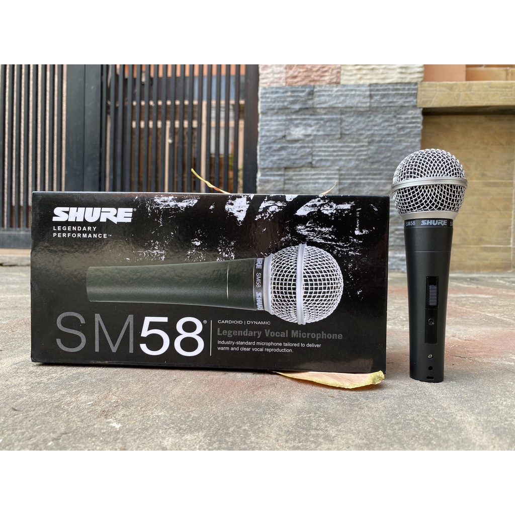 Micro có dây Shure SM58 Loại II - Thiết kế bắt mắt, sang trọng - Chất âm dày, trầm ấm - Bắt âm nhạy, chống hú