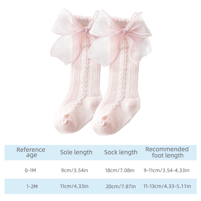 Vớ Dài Qua Gối Vải Cotton Mềm Mại Phối Lưới Màu Trơn Thoáng Khí Phong Cách Lolita Cho Bé Gái