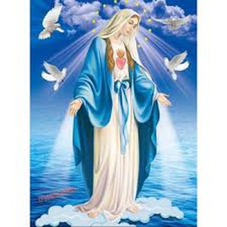 Tranh Đính Đá Đức Me Maria Df2891 - 55x75cm