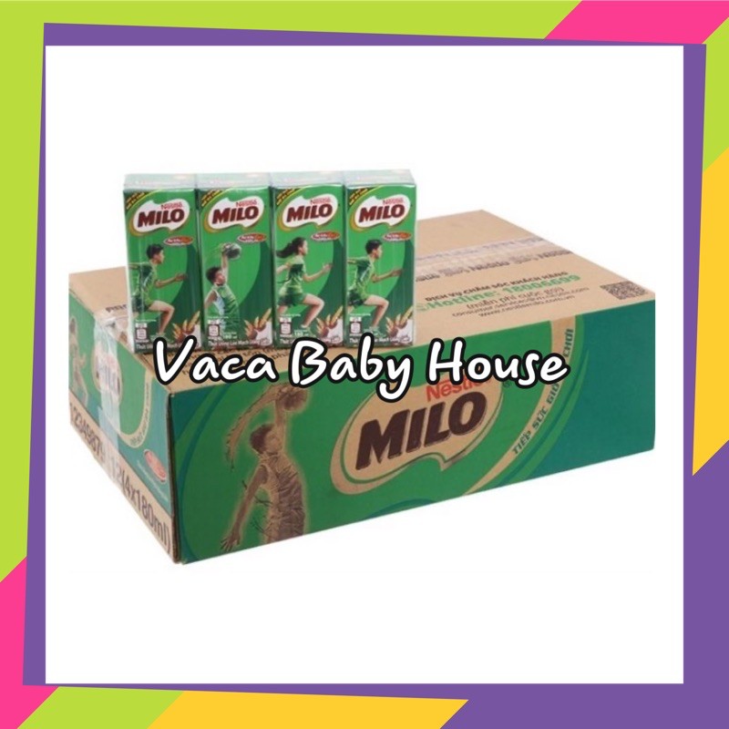 HCM - 1 THÙNG 48 HỘP SỮA MILO 180ML