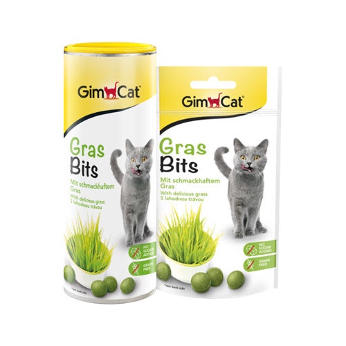 [100 VIÊN] Viên Phomai và Cỏ mèo Grassbit Gim cat tách gói 100 viên hàng chính hãng nhập khẩu Đức - Thaivucattery