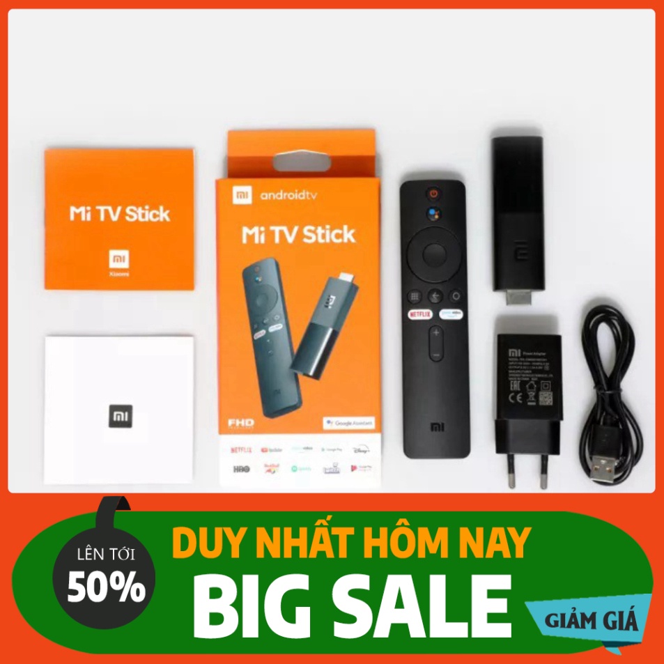 NGÀY VÀNG [BH12T, QTế] Tivi box Xiaomi Mibox S 4K I Mi TV Stick Tiếng Việt tìm kiếm giọng nói - Hàng chính hãng NGÀY VÀN