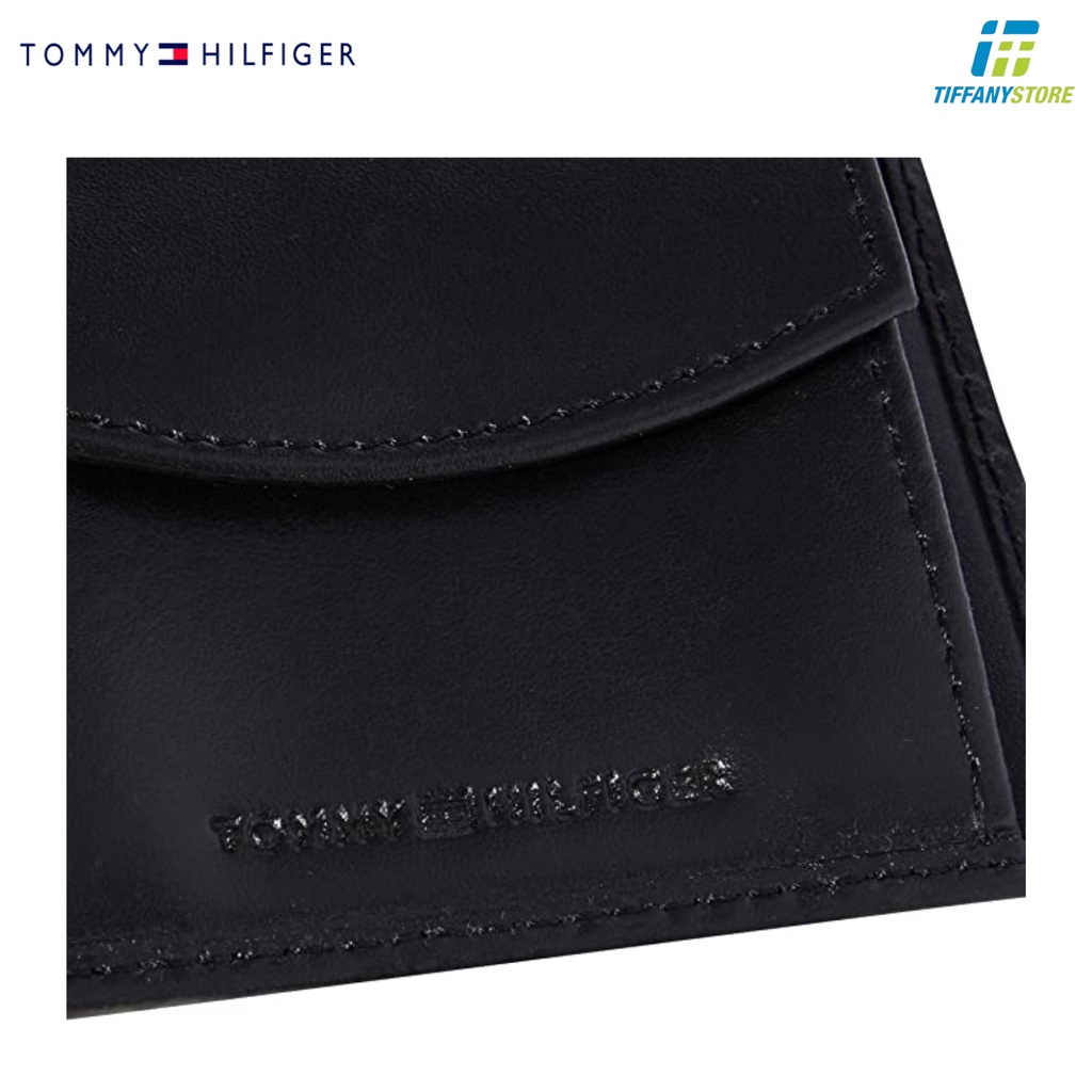 Ví nam Tommy Hilfiger Men's Leather Passcase Wallet - Màu đen - 31TL22X053