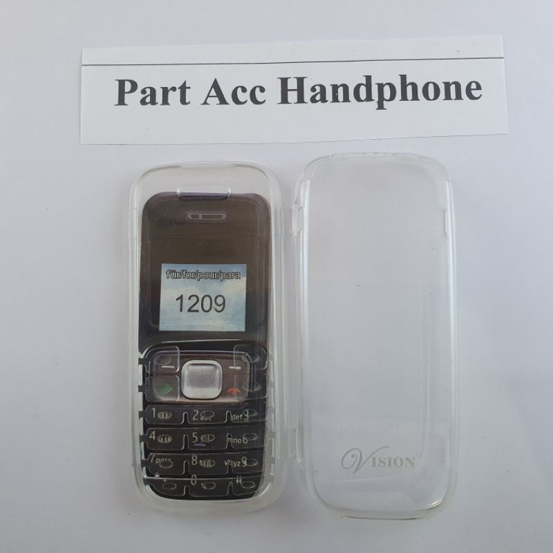 Ốp Điện Thoại Trong Suốt Hình Mica Đáng Yêu Cho nokia 1200 1208 1209