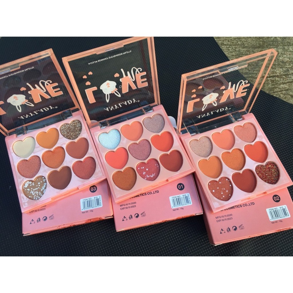 Phấn mắt Any Lady 9 ô LOVE ME hình thỏ Mys Cosmetics | BigBuy360 - bigbuy360.vn