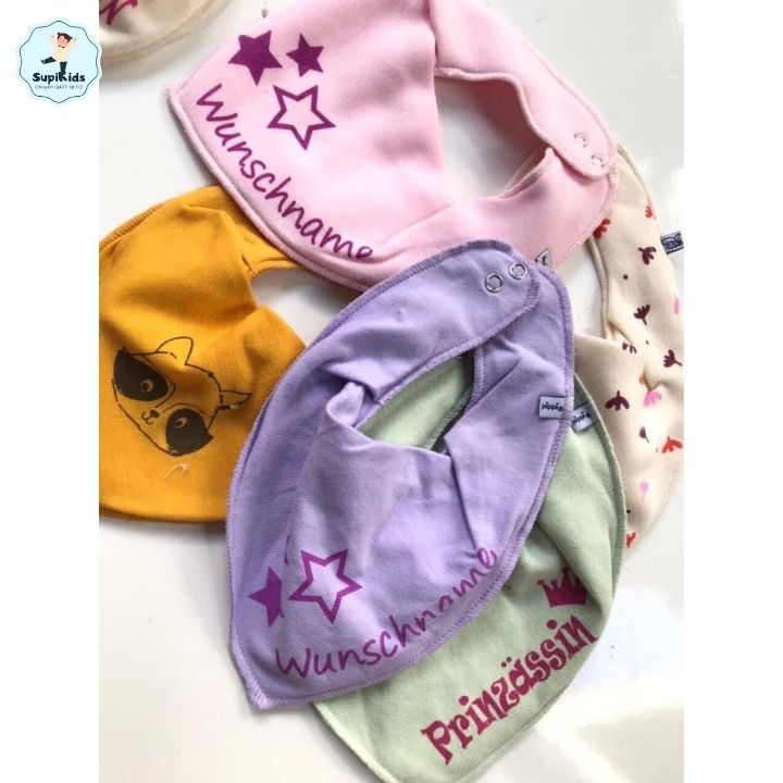 Yếm Pippi 3 Lớp Chống Thấm Xuất Đan Mạch Cho Bé Từ 0 - 4 Tuổi - SUPIKIDS