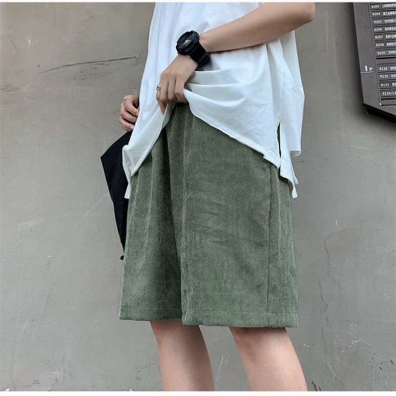 Quần Short - Quần Đùi Nhung Tăm Nam Nữ Như Hình GSS243