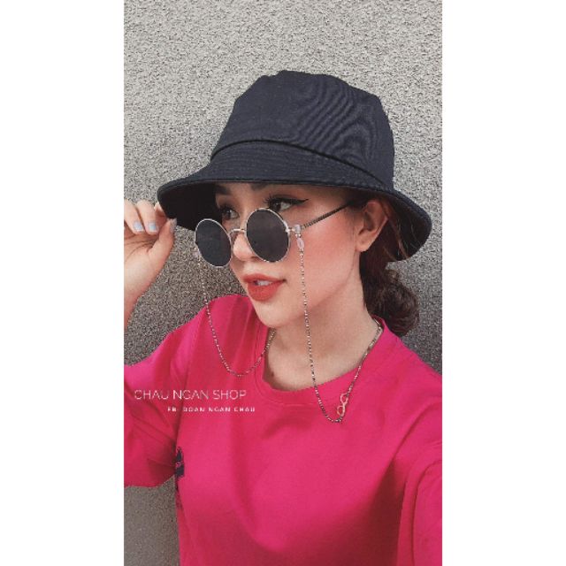 Nón bucket trơn loại đẹp may chỉ 3 vành