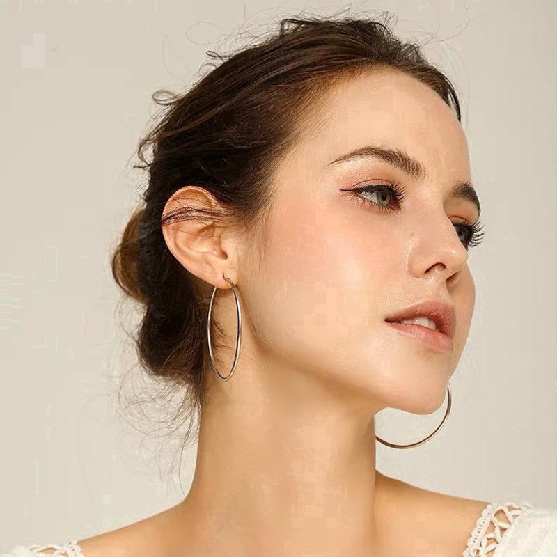 Vnox Set 2 Hoa Tai Dạng Vòng Thời Trang Dành Cho Nữ