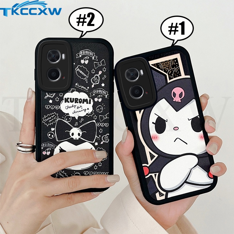 Ốp Điện Thoại Mềm In Hình Kuromi Cho OPPO A36 A76 A96 A57 A77 A55 A56 A52 A92 A72 A73 A15 A15S A95 A94 A33 A53 A53S A31 A9 A5 2020 A12 A12e