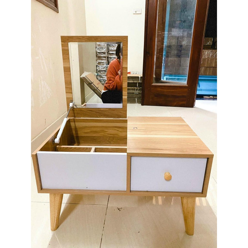 BÀN PHẤN TRANG ĐIỂM MINI CHÂN BỆT