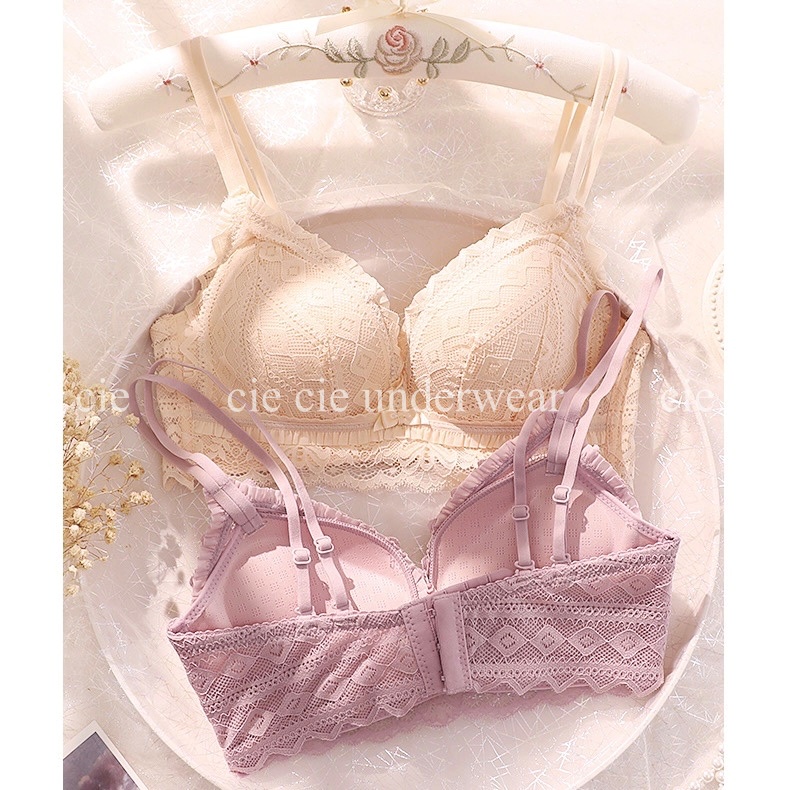 Áo lót ren không gọng đệm dày 4cm hỗ trợ nâng đẩy tạo khe A978