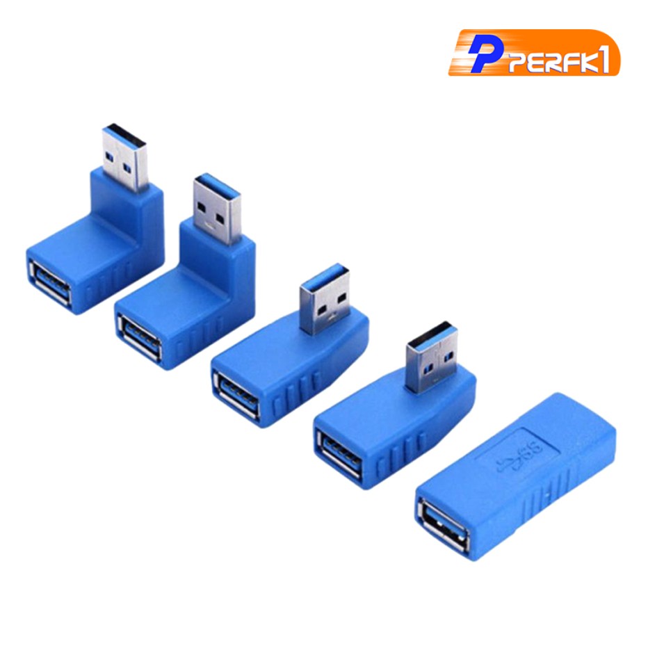 Set 5 Dây Cáp Usb Góc 90 Độ