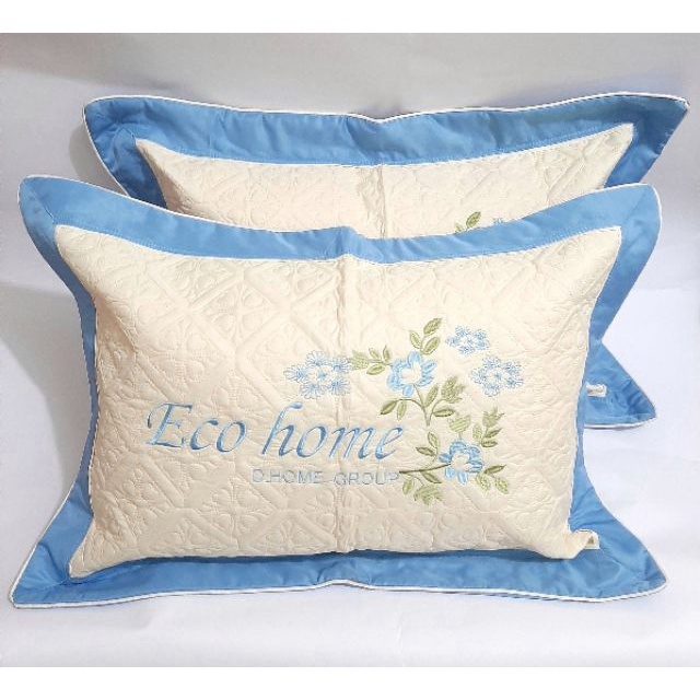 Combo 2 vỏ gối thêu Sunzin Satin kích thước 45x65cm