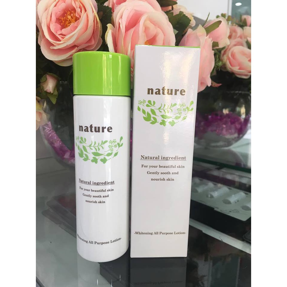 TẨY TẾ BÀO CHẾT &amp; NƯỚC DƯỠNG 2 TRONG 1 NARIS NATURE WHITENING ALL PURPOSE LOTION 160ML CHÍNH HÃNG - 7200