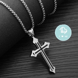 Vòng cổ Thánh Giá Thép Titan Không Gỉ Phong Cách Hiphop, Dây Chuyền Thánh Giá