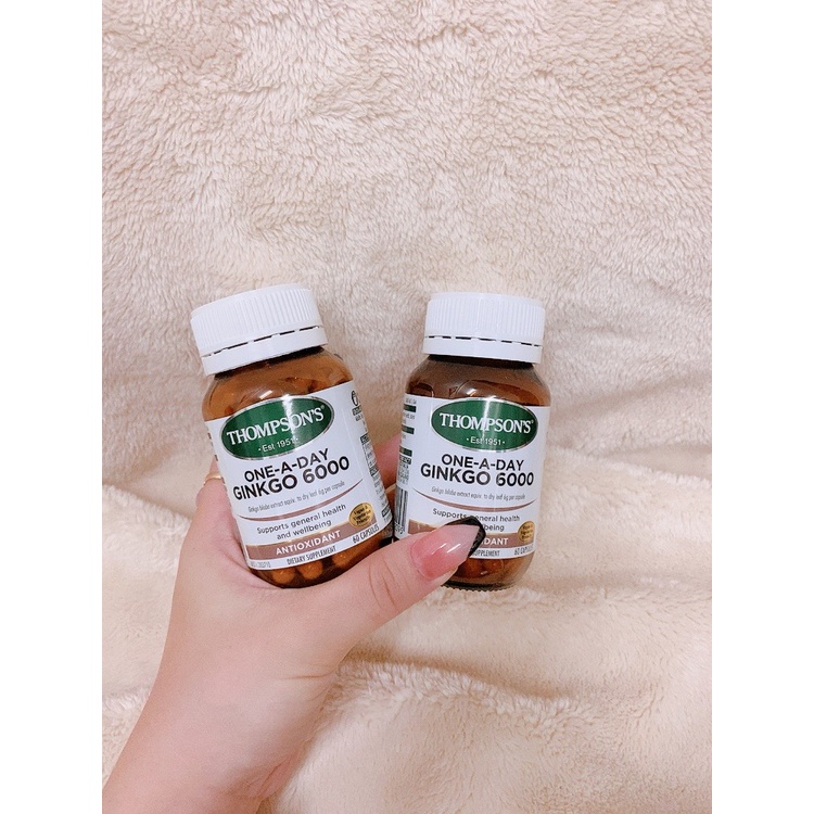 THUỐC HOẠT HUYẾT BỔ NÃO THOMSONS ONE A DAY GINKGO 6000MG 60 viên