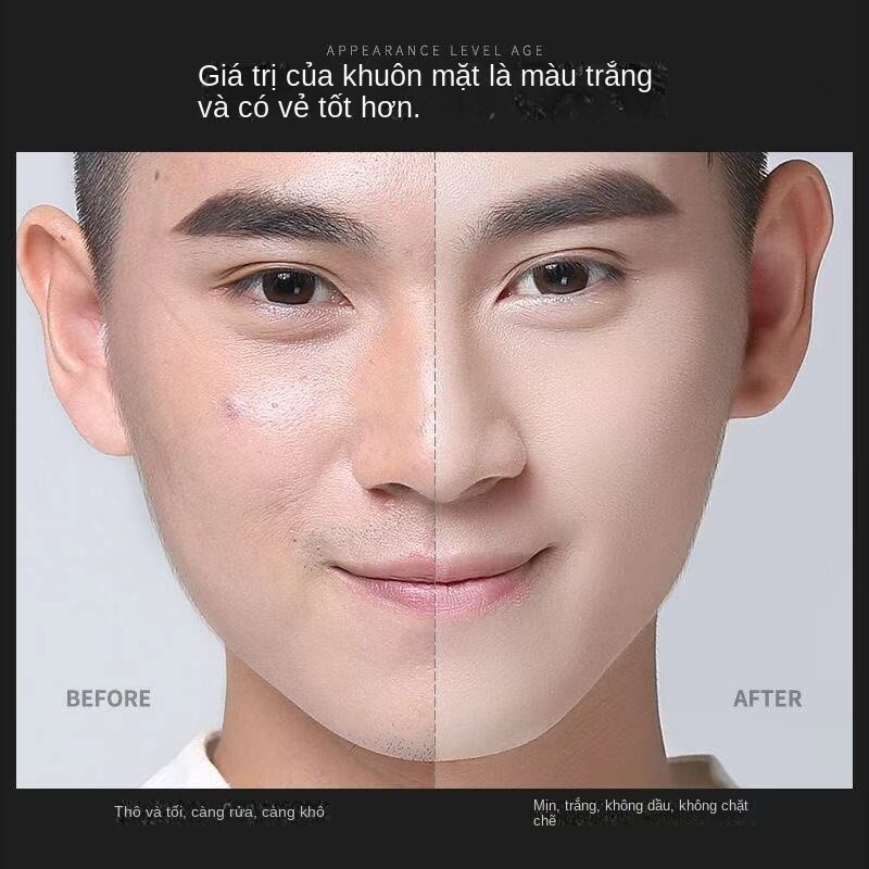 Sữa rửa mặt làm trắng da SOUL MAN kiềm dầu axit amin dành cho nam